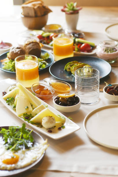 istock Delicious food served on various plates on a table 1146658116