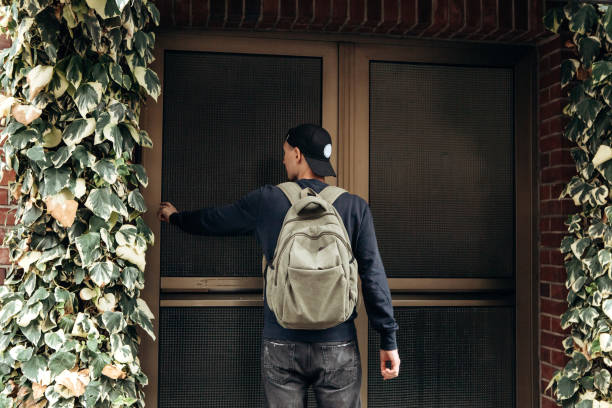 istock The tourist or the student with the backpack. 1146669901