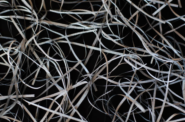 istock Background with silver shiny confetti on a black background. 1146674790
