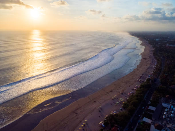 istock Waves in Kuta with quadrocopter 1146676431