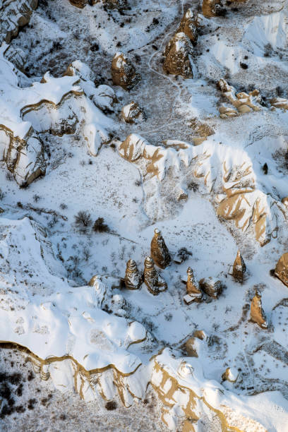 istock Snow and Air Balloon Cappadocia 1146681745