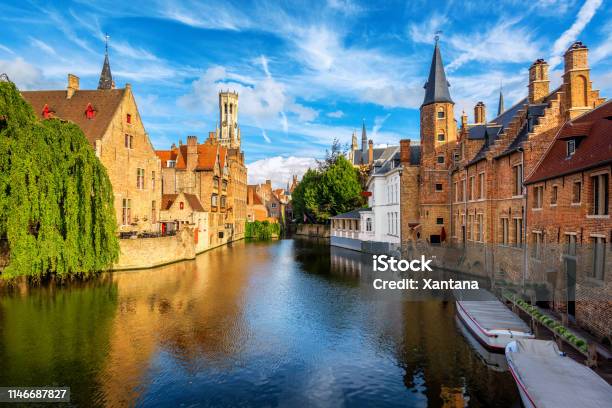 The Bruges Historical Old Town Belgium An Unesco World Culture Heritage Site Stock Photo - Download Image Now