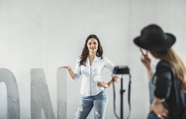 istock Female Influencer Vlogging in a Studio 1146688261