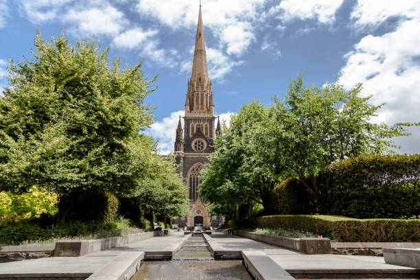istock St. Patricks Cathedral in Melbourne, Australia 1146694638