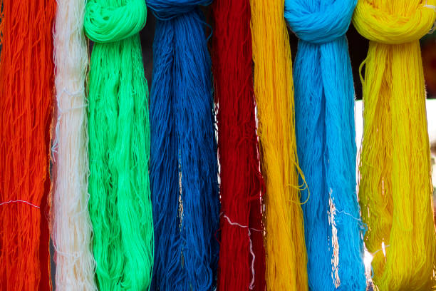 Color nylon rope under the sunlight