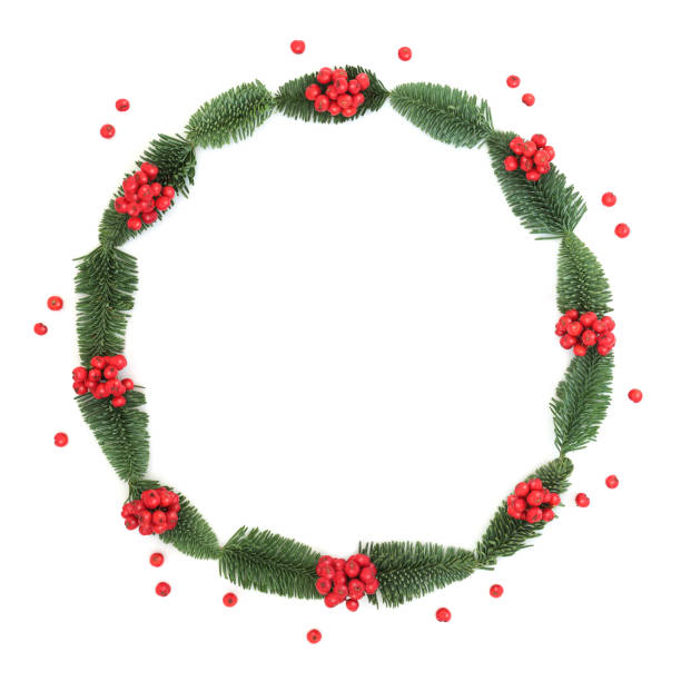 istock Holly Berry and Fir Wreath 1146705273