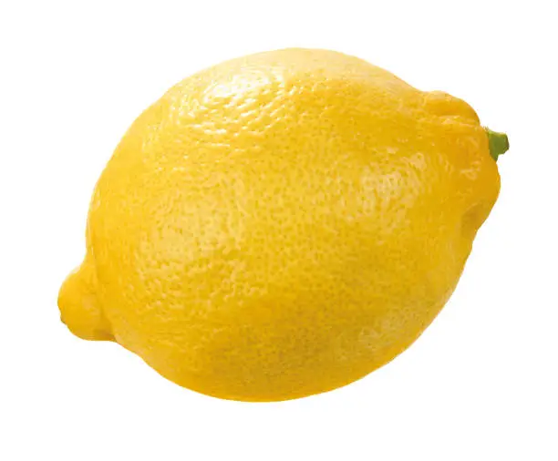 Whole fresh lemon, isolated