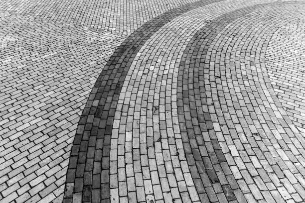 istock Old pavement of granite texture. 1146710467