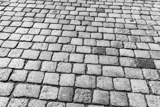 istock Old pavement of granite texture. 1146710561