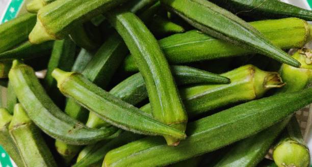 istock Summer seasons vegetable lady finger 1146710681