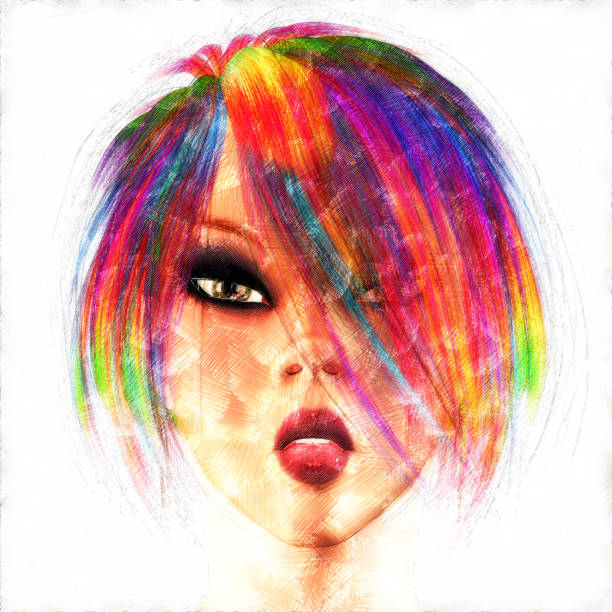 istock Digital artistic Sketch of a Fantasy Female 1146713370