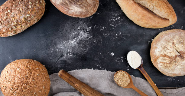istock baked white wheat flour and rye 1146716395