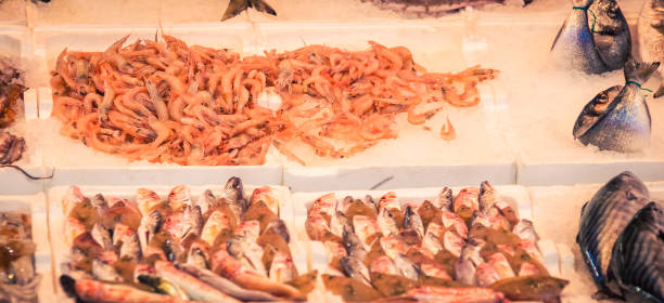 istock Fresh shrimp market in Naples Italy 1146717899
