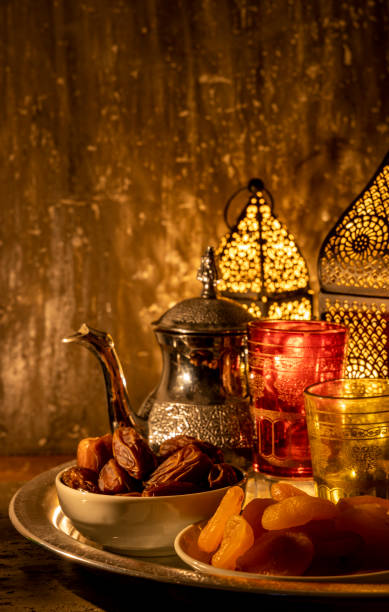 istock Ramadan Kareem Lantern, Dates and Dry Fruits for Iftar 1146718430