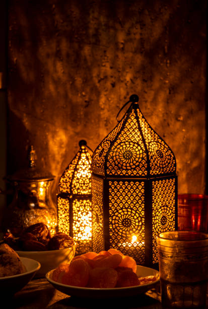 istock Ramadan Kareem Lantern, Dates and Dry Fruits for Iftar 1146718481