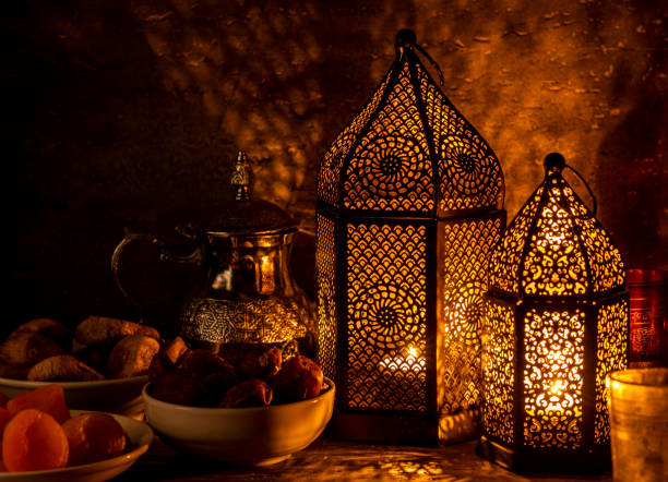 istock Ramadan Kareem Lantern, Dates and Dry Fruits for Iftar 1146718483
