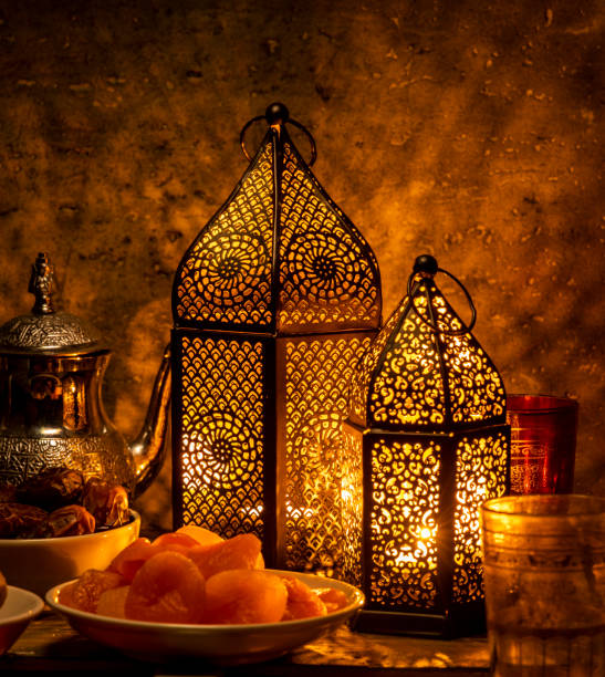 istock Ramadan Kareem Lantern, Dates and Dry Fruits for Iftar 1146718519