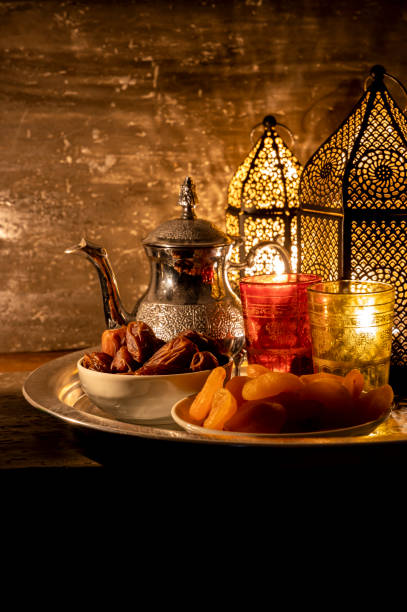 istock Ramadan Kareem Lantern, Dates and Dry Fruits for Iftar 1146718604