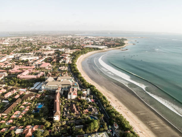istock Kuta coast with drone 1146718614