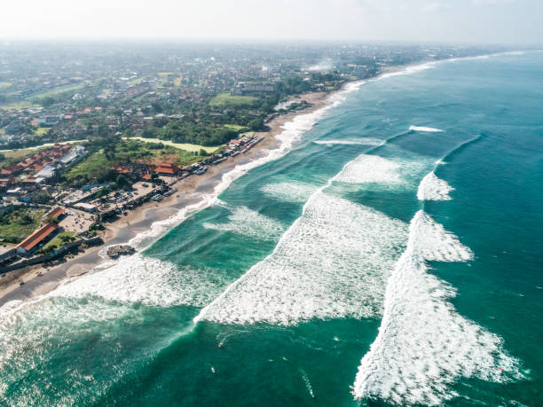 istock Kuta coast with drone 1146718616