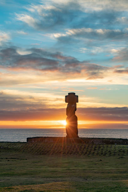 istock Sunset at Ahu Tahai,Easter Island, Chile 1146720988