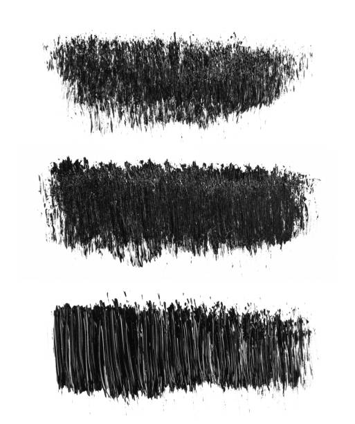 istock Set of black acrylic brush strokes elements. Abstract handmade drawing. 1146722203