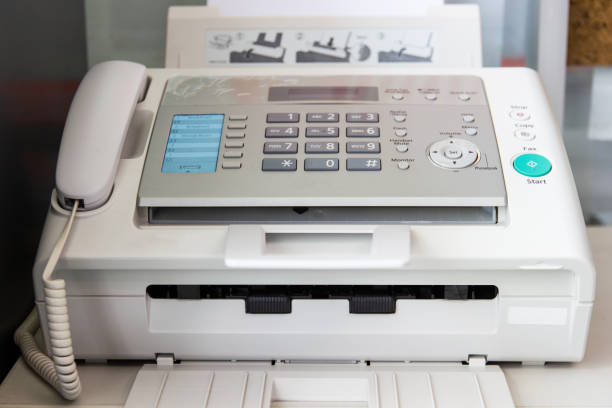 istock The fax machine for Sending documents in the office 1146722289