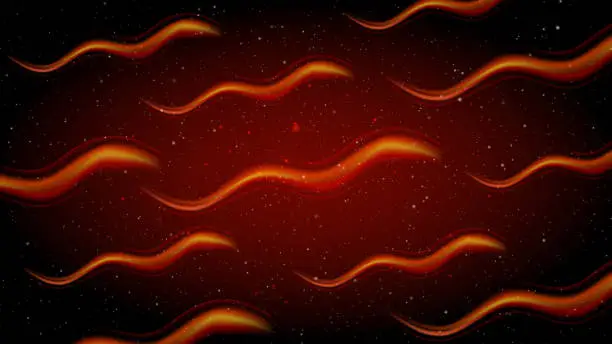 Vector illustration of Fire Flying Sparks Background