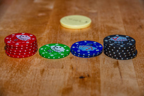istock Poker chips and cards for Texas hold'em 1146726714