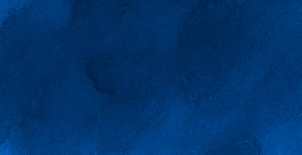 istock Dark blue watercolor frame with torn strokes and stripes. With copy space for text. 1146728653