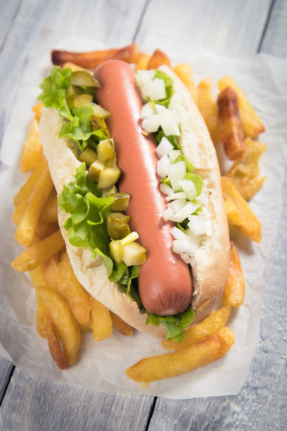 istock Classic american hot dog 1146730624