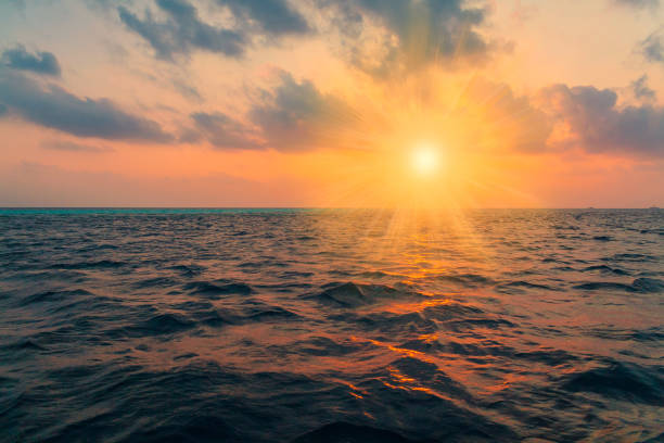 istock Maldives,  tropical sea background sunset 1146731050