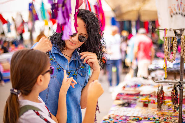 istock Shopping at the street bazaar 1146733685