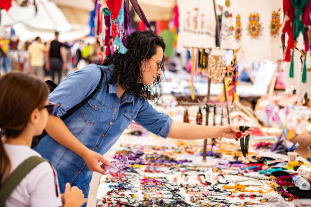 istock Shopping at the street bazaar 1146733752