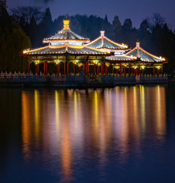 istock Ancient pavilion at Beihai park in Beijing 1146734252