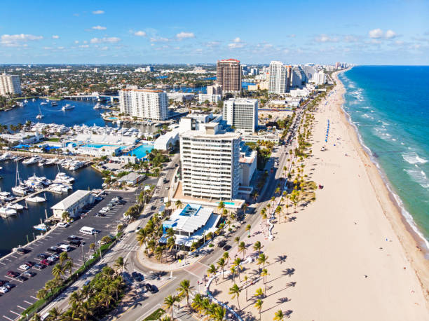 пляж форт-лодердейл - sunrise broward county florida стоковые фото и изображения