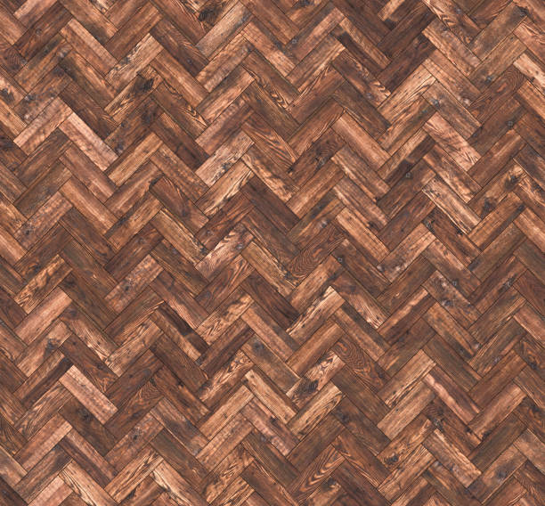 istock Parquet herringbone natural oak seamless floor texture 1146743469