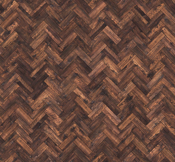 istock Parquet herringbone natural oak seamless floor texture 1146743517