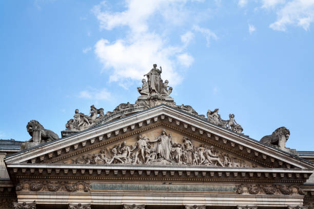 istock Gable of Bourse of Brussels 1146747634