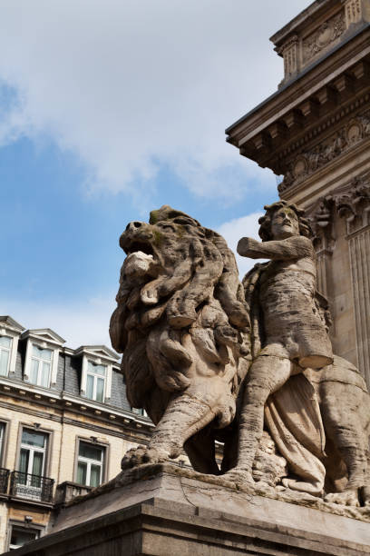 istock Lion statue of stock exchange La Bourse 1146747678