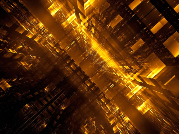 istock Abstract futuristic portal or data center - digitally generated image 1146748693