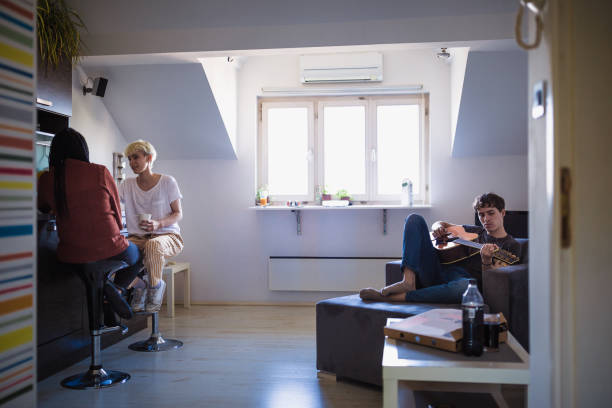 istock Generation Z roommates, sharing living and resources 1146755546