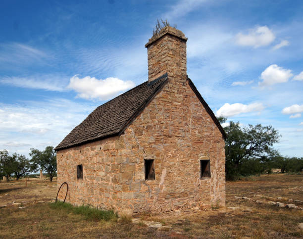 FORT PHANTOM HILL 5/6 Located in Jones County just North of Abilene, Texas: Guard House  2/2 abilene texas stock pictures, royalty-free photos & images