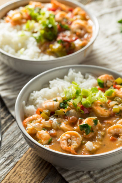 istock Spicy Homemade Cajun Shrimp Etouffee 1146756952