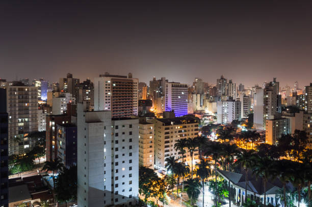 Night view of the city of Campinas, SP in Brazil Night view of the city of Campinas, SP in Brazil campinas photos stock pictures, royalty-free photos & images