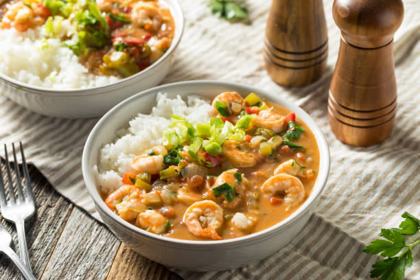 istock Spicy Homemade Cajun Shrimp Etouffee 1146761314