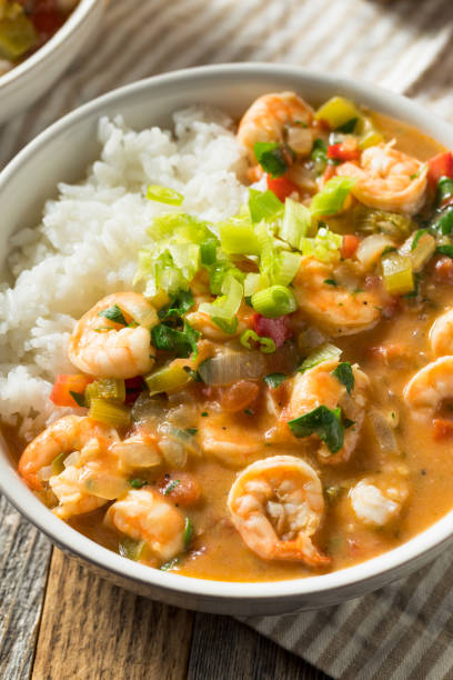 istock Spicy Homemade Cajun Shrimp Etouffee 1146761509