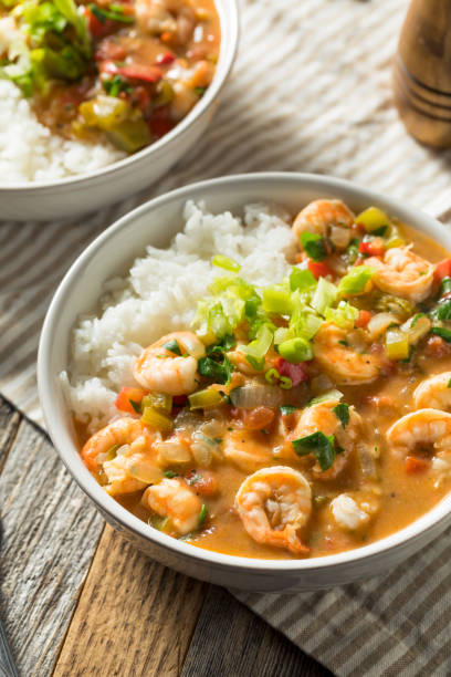 istock Spicy Homemade Cajun Shrimp Etouffee 1146761626