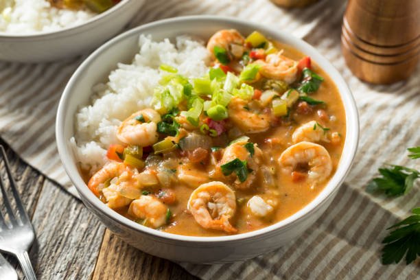istock Spicy Homemade Cajun Shrimp Etouffee 1146761691