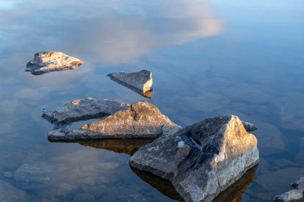 istock Reflection for natural grey stones for a corner 1146762572